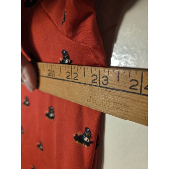 Under Armour Mens Size L Polo Amarillo Sod Poodles Red All Over Print New W Tags - Picture 9 of 10